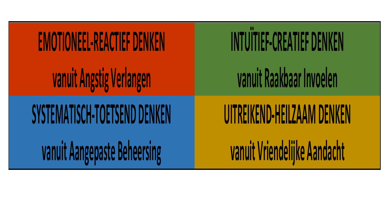 vier soorten denken